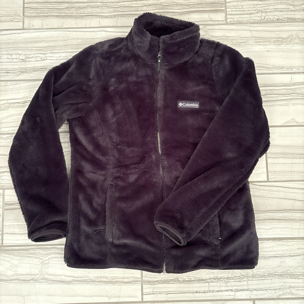 Columbia Midnight Black Super Soft Zip Up Jacket